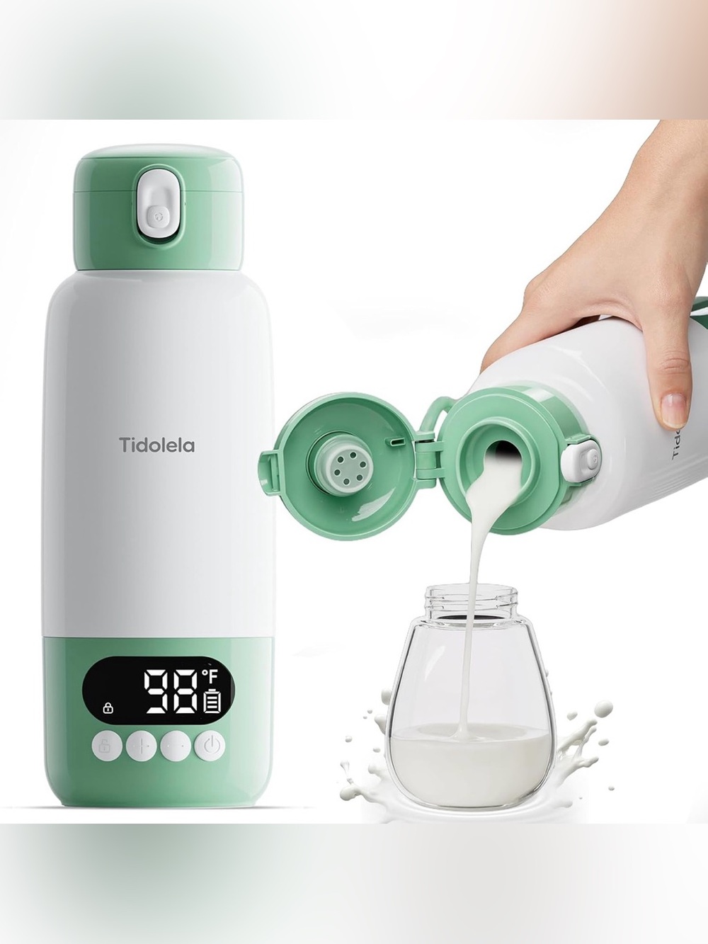 Portable Baby Bottle Warmer โ 17 oz | Green